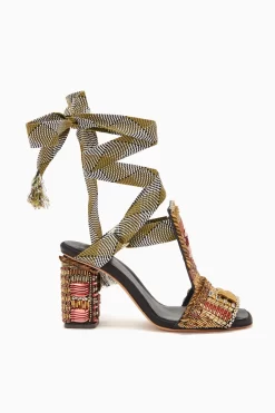 ULLA JOHNSON Celina Embellished High Heel - Solar