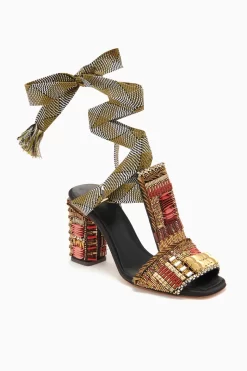 ULLA JOHNSON Celina Embellished High Heel - Solar -Fashion Haven Shop FA231006 EMBELLISHEDHIGHHEEL NOIR b r web