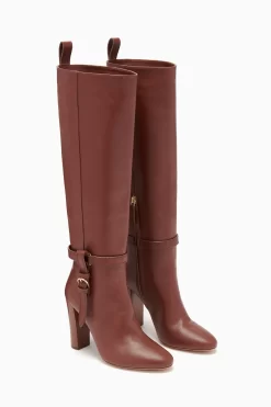 ULLA JOHNSON Annette Knee High Boot - Mahogany -Fashion Haven Shop FA231019 ANNETTEKNEEHIGHBOOT MAHOGANY d r web