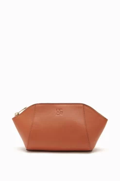 ULLA JOHNSON Imogen Large Makeup Pouch - Sierra