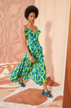 ULLA JOHNSON Zoya Dress - Citrine -Fashion Haven Shop IMG 1183