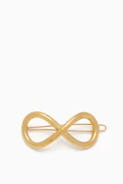 ULLA JOHNSON Hand Hammered Hair Clip - Brass