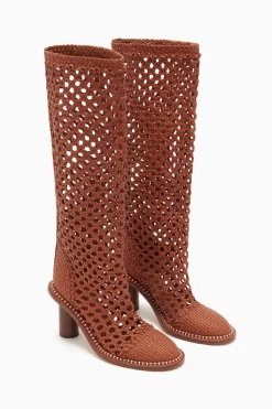 ULLA JOHNSON Hannah Woven Leather High Heel Boot - Sierra 7 ULLA JOHNSON Hannah Woven Leather High Heel Boot - Sierra -Fashion Haven Shop PF231004 HannahWovenLeatherHighHeelBoot SIERRA d r web