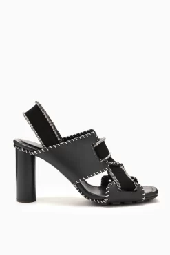 ULLA JOHNSON Bianca Elastic High Heel - Noir