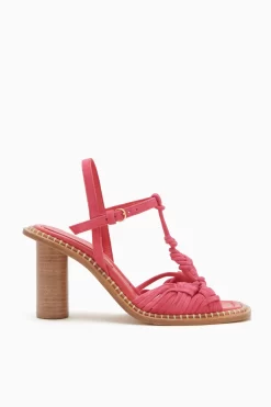 ULLA JOHNSON Penina Macrame Braided High Heel - Orchid