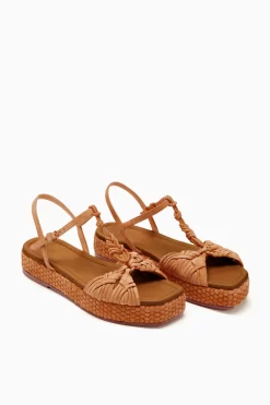 ULLA JOHNSON Shayna Macrame Braided Flatform - Sierra -Fashion Haven Shop PF231021 BraidedFlatform Sierra d r web