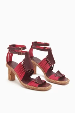 ULLA JOHNSON Madeira Twisted Contrast High Heel - Orchid Colorblock -Fashion Haven Shop PF231021 MadeiraTwistedContrastHighHeel ORCHIDCOLORBLOCK d r web