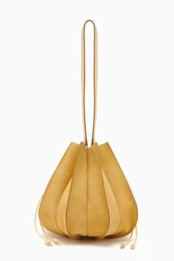 ULLA JOHNSON Lotus Flower Large Bag - Transparent Yellow