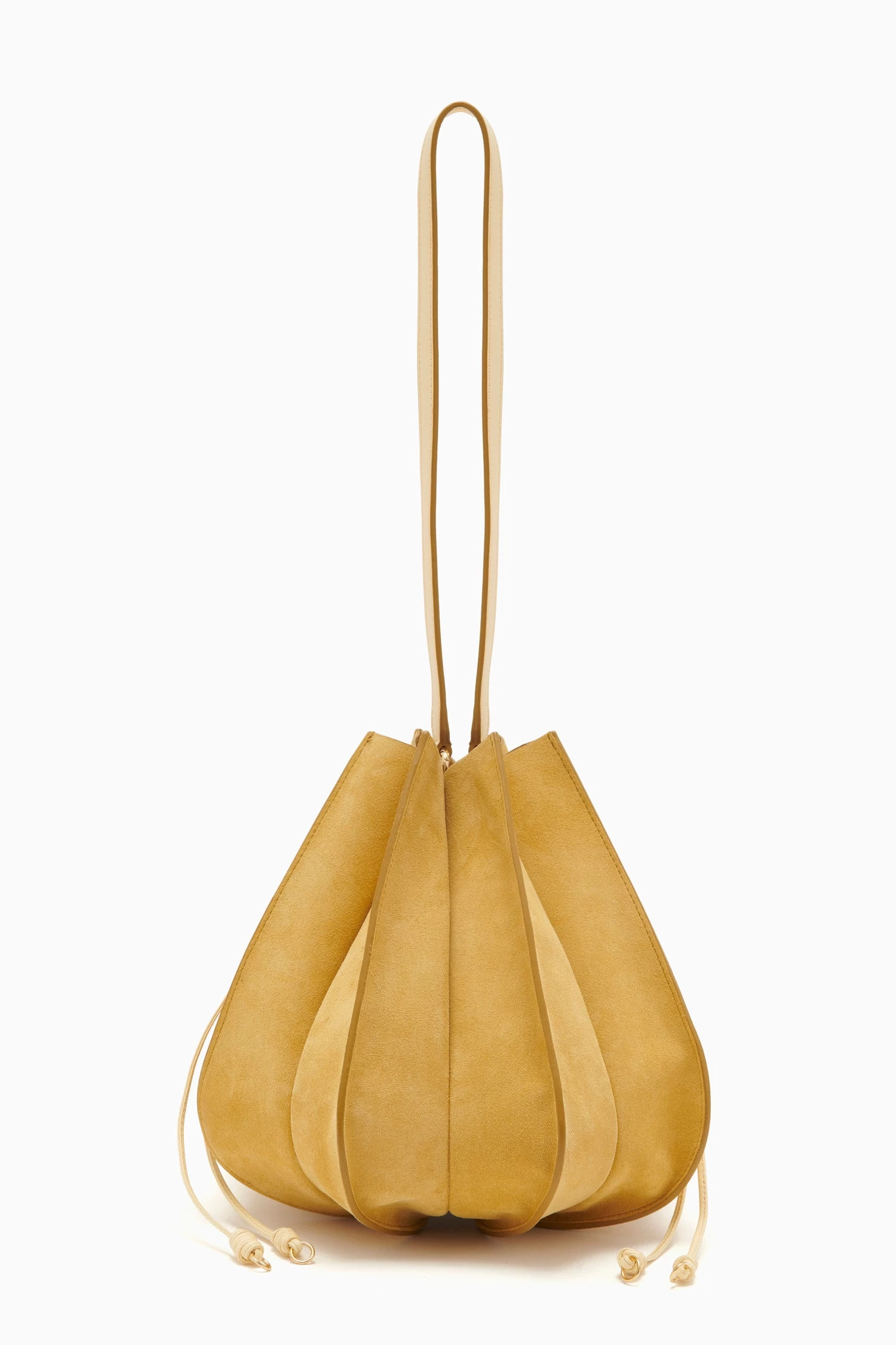ULLA JOHNSON Lotus Flower Large Bag - Transparent Yellow 1 ULLA JOHNSON Lotus Flower Large Bag - Transparent Yellow