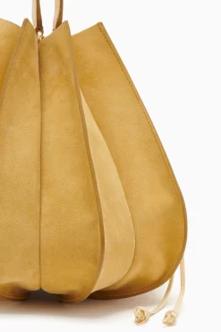 ULLA JOHNSON Lotus Flower Large Bag - Transparent Yellow 7 ULLA JOHNSON Lotus Flower Large Bag - Transparent Yellow -Fashion Haven Shop PF231110 LotusFlowerLargeBag TRANSPARENTYELLOW c r web