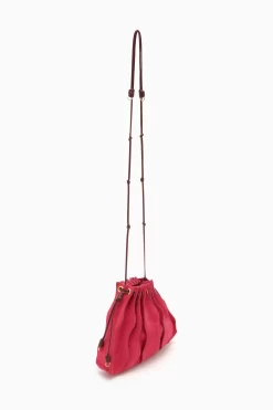 ULLA JOHNSON Adria Small Pleated Wave Bag - Orchid Colorblock -Fashion Haven Shop PF231127 AdriaSmallPleatedWaveBag ORCHIDCOLORBLOCK b r web