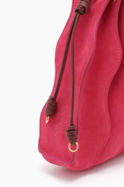 ULLA JOHNSON Adria Small Pleated Wave Bag - Orchid Colorblock -Fashion Haven Shop PF231127 AdriaSmallPleatedWaveBag ORCHIDCOLORBLOCK c r web