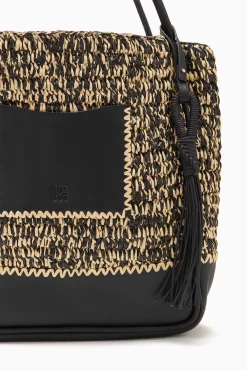 ULLA JOHNSON Maya Raffia Tote - Noir Melange 7 ULLA JOHNSON Maya Raffia Tote - Noir Melange -Fashion Haven Shop PF231136 RaffiaTote NoirMelange c r web