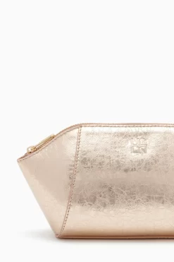 ULLA JOHNSON Imogen Large Makeup Pouch - Champagne -Fashion Haven Shop PF231316 ImogenLargeMakeupPouch CHAMPAGNE c r web