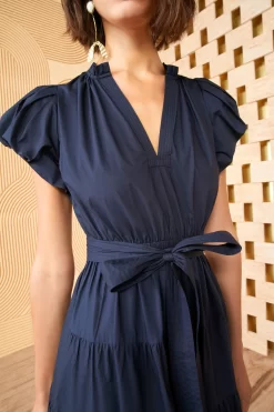 ULLA JOHNSON Ottilie Dress - Midnight -Fashion Haven Shop SHOT 0152 ULLA JOHNSON OTTILIE DRESS MIDNIGHT 0184 ALT