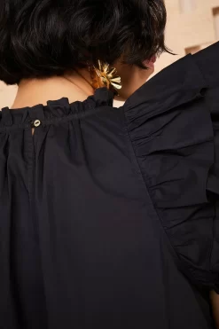 ULLA JOHNSON Eden Dress - Noir 6 ULLA JOHNSON Eden Dress - Noir -Fashion Haven Shop SHOT 075 ULLA JOHNSON EDEN DRESS NOIR UJ990115 0175