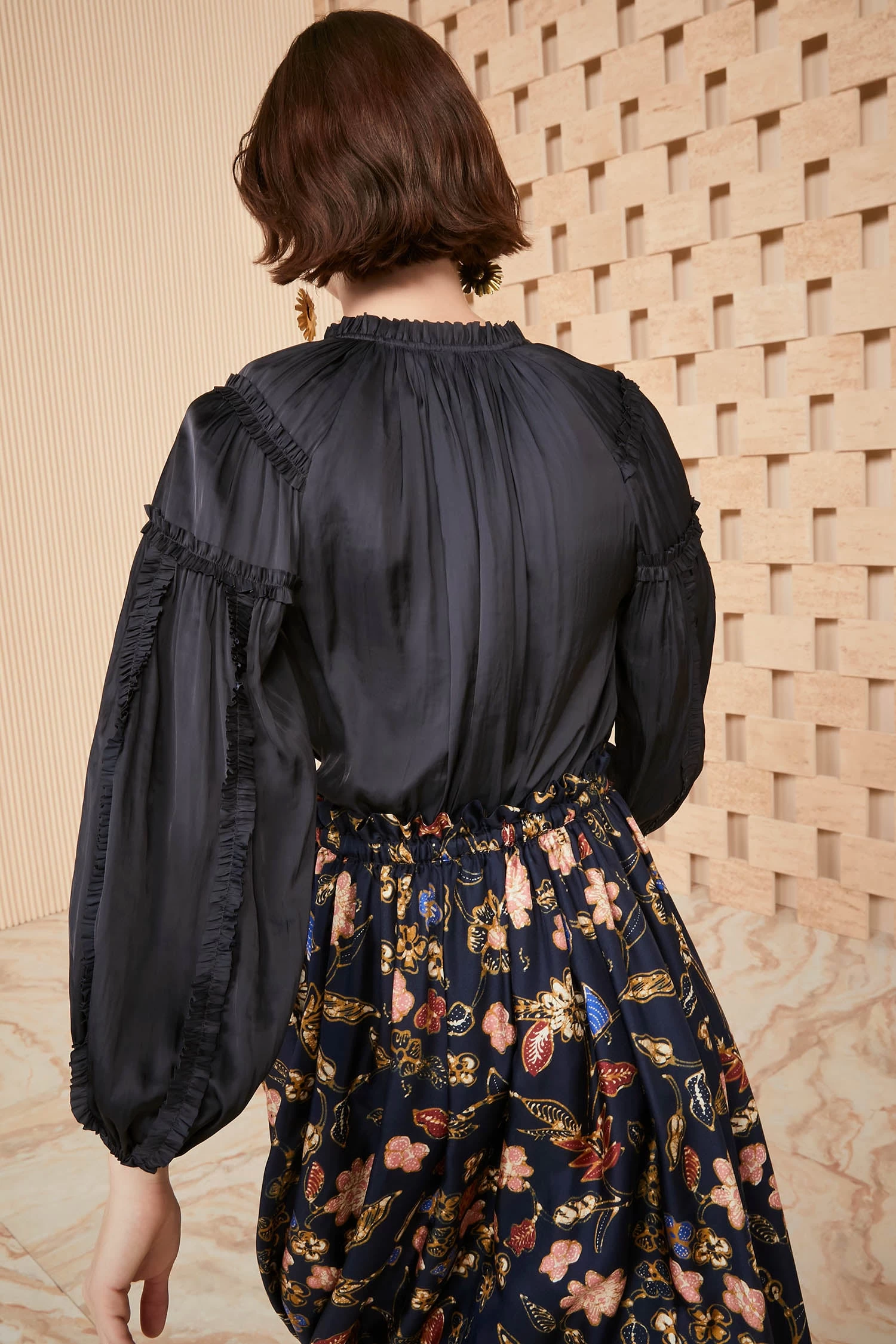 ULLA JOHNSON Maeve Blouse - Noir 4 ULLA JOHNSON Maeve Blouse - Noir - Image 4