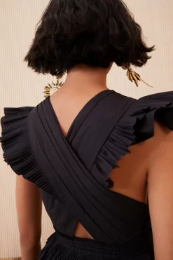 ULLA JOHNSON Aurore Dress - Noir 10 ULLA JOHNSON Aurore Dress - Noir -Fashion Haven Shop SHOT 132 0125 ulla johnson black aurore dress noir UJ view 6 3e1eecc3 7027 4cc6 a719 ea2f733e468c