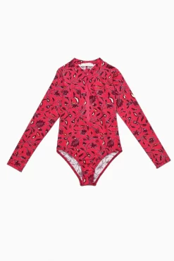 ULLA JOHNSON Girls Amaya One Piece - Poppy Floral