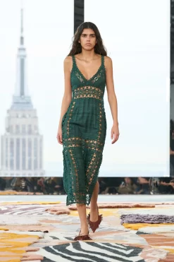 ULLA JOHNSON Shivani Dress - Cypress -Fashion Haven Shop UJ AW23 44 Filippo scaled