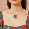 ULLA JOHNSON Ammonite Choker - Brown Ammonite