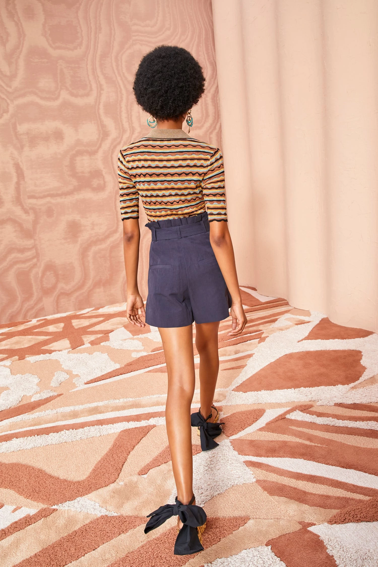 ULLA JOHNSON Abri Shorts - Midnight 3 ULLA JOHNSON Abri Shorts - Midnight - Image 3