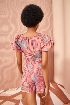 ULLA JOHNSON Abri Shorts - Passionflower -Fashion Haven Shop ULLA JOHNSON Abri Shorts PASSIONFLOWER 03