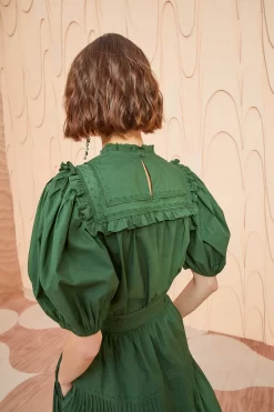 ULLA JOHNSON Adeline Top - Juniper -Fashion Haven Shop ULLA JOHNSON Adeline Top JUNIPER 04