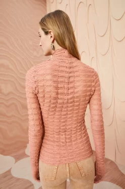 ULLA JOHNSON Adora Turtleneck - Copper -Fashion Haven Shop ULLA JOHNSON Adora Turtleneck COPPER 0461