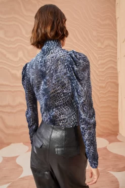 ULLA JOHNSON Althea Turtleneck - Marine 9 ULLA JOHNSON Althea Turtleneck - Marine -Fashion Haven Shop ULLA JOHNSON Althea Turtleneck MARINE 0218