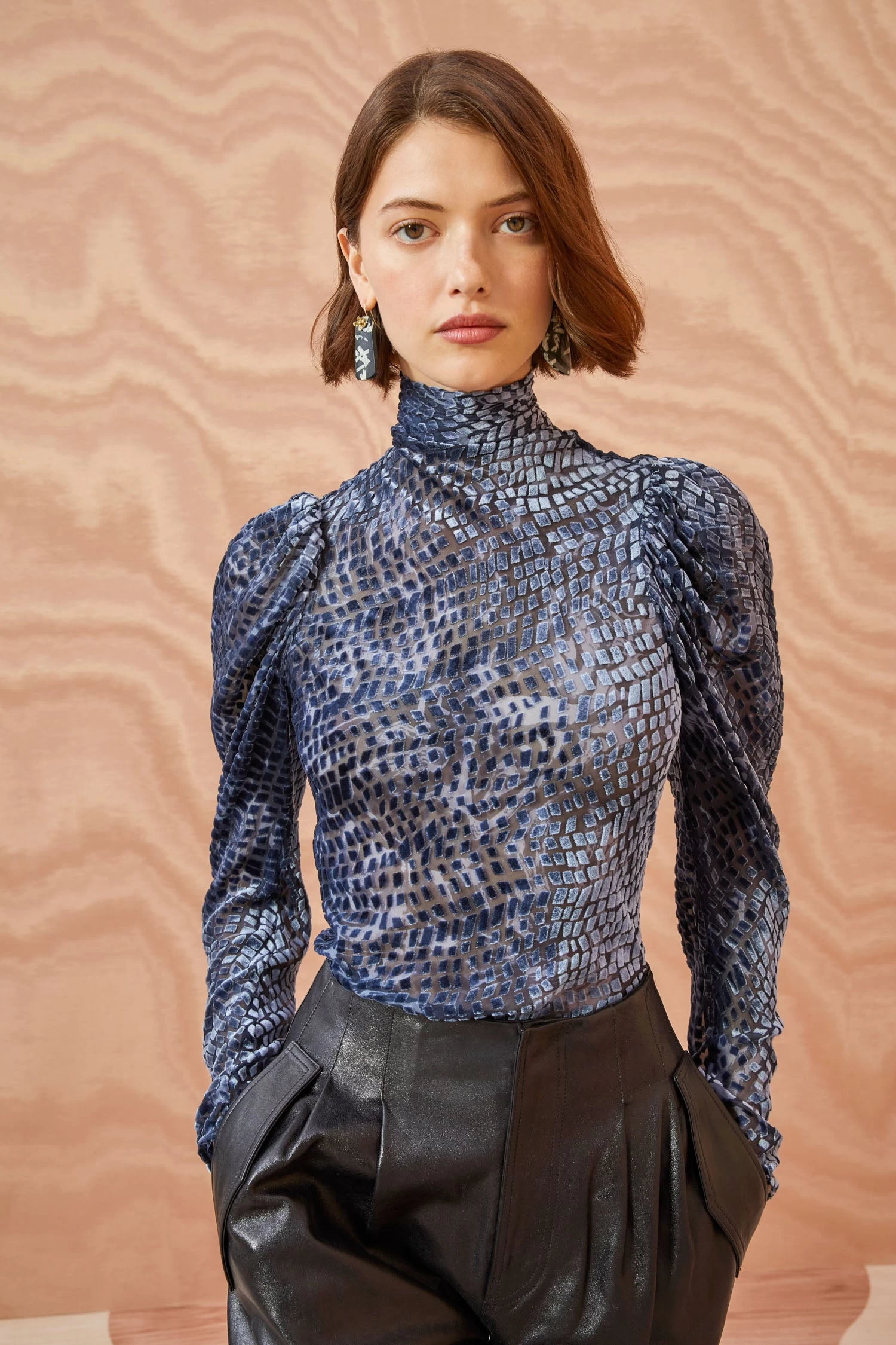 ULLA JOHNSON Althea Turtleneck - Marine 2 ULLA JOHNSON Althea Turtleneck - Marine - Image 2