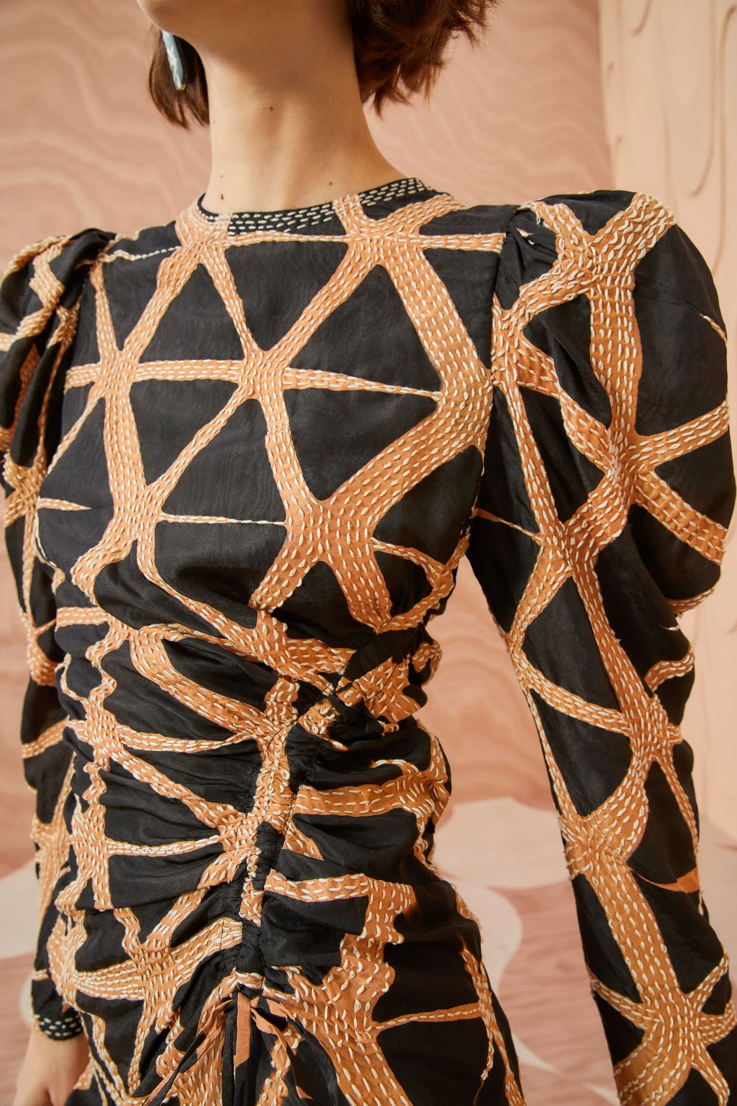 ULLA JOHNSON Amalie Dress - Onyx 3 ULLA JOHNSON Amalie Dress - Onyx - Image 3