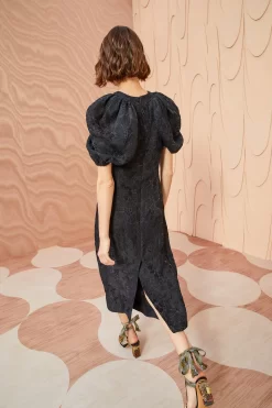 ULLA JOHNSON Amandine Dress - Noir -Fashion Haven Shop ULLA JOHNSON Amandine Dress NOIR 03