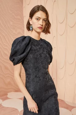 ULLA JOHNSON Amandine Dress - Noir -Fashion Haven Shop ULLA JOHNSON Amandine Dress NOIR 04