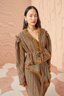 ULLA JOHNSON Ames Jacket - Tiger's Eye -Fashion Haven Shop ULLA JOHNSON Ames Jacket TIGER SEYE 0018