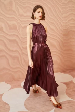 ULLA JOHNSON Amiko Dress - Mahogany