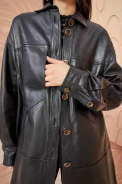 ULLA JOHNSON Apollo Jacket - Noir -Fashion Haven Shop ULLA JOHNSON Apollo Jacket NOIR 0105