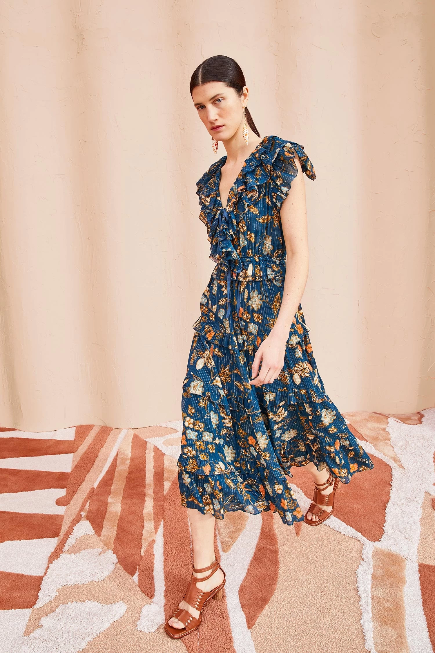 ULLA JOHNSON Arisa Dress - Moonlight Floral 3 ULLA JOHNSON Arisa Dress - Moonlight Floral - Image 3