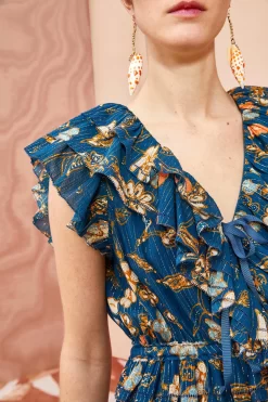 ULLA JOHNSON Arisa Dress - Moonlight Floral 9 ULLA JOHNSON Arisa Dress - Moonlight Floral -Fashion Haven Shop ULLA JOHNSON Arisa Dress MOONLIGHT FLORAL 05