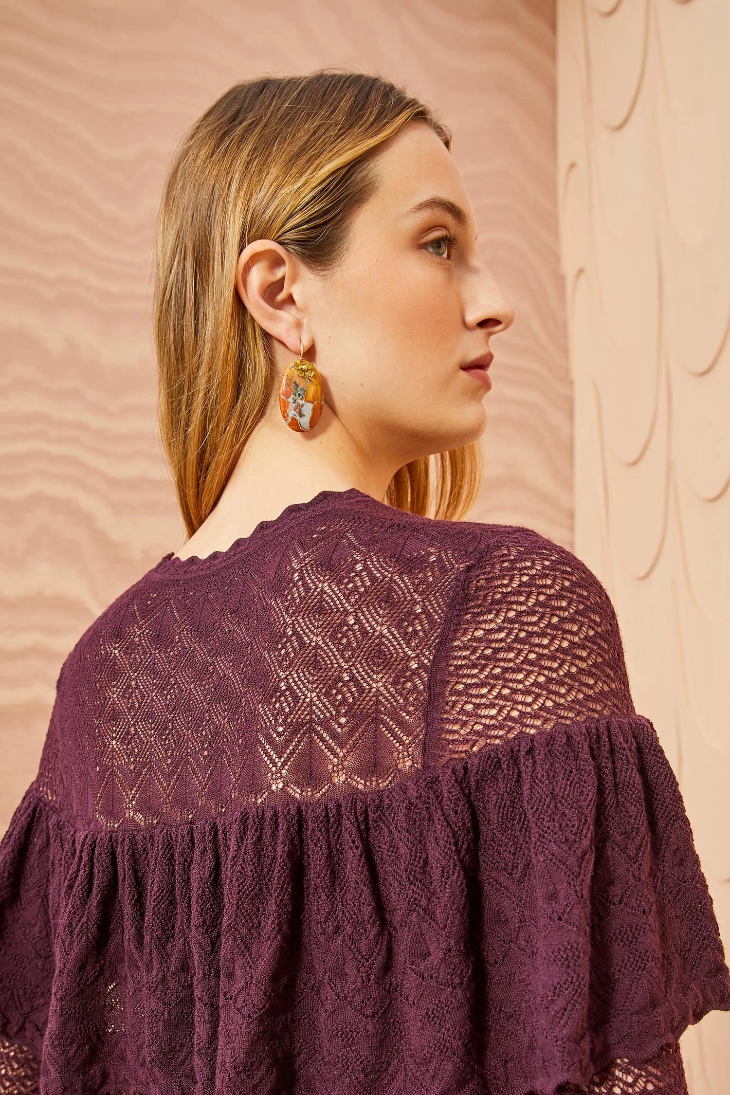 ULLA JOHNSON Augustina Pullover - Mahogany 4 ULLA JOHNSON Augustina Pullover - Mahogany - Image 4