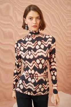 Fashion Haven Shop -Fashion Haven Shop ULLA JOHNSON Aurelia Turtleneck OBSIDIAN 02 ALT