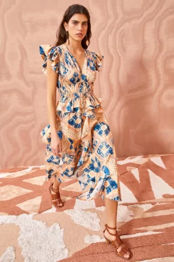 ULLA JOHNSON Avia Dress - Fossil