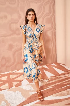 ULLA JOHNSON Avia Dress - Fossil -Fashion Haven Shop ULLA JOHNSON Avia Dress FOSSIL 05