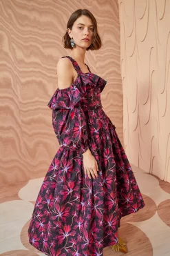 ULLA JOHNSON Caprice Dress - Zinnia -Fashion Haven Shop ULLA JOHNSON Caprice Dress ZINNIA 03