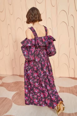 ULLA JOHNSON Caprice Dress - Zinnia -Fashion Haven Shop ULLA JOHNSON Caprice Dress ZINNIA 04.pg