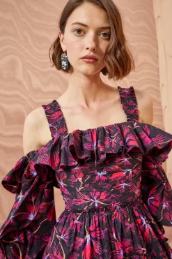 ULLA JOHNSON Caprice Dress - Zinnia -Fashion Haven Shop ULLA JOHNSON Caprice Dress ZINNIA 05