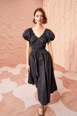 Best Seller 23 ULLA JOHNSON Cecile Dress - Noir