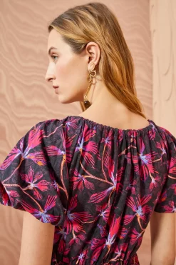 ULLA JOHNSON Cecile Dress - Zinnia 7 ULLA JOHNSON Cecile Dress - Zinnia -Fashion Haven Shop ULLA JOHNSON Cecile Dress ZINNIA 02 ALT