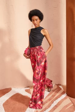 ULLA JOHNSON Clemence Pants - Wild Rose -Fashion Haven Shop ULLA JOHNSON Clemence Pants WILD ROSE 05