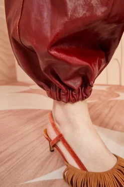 ULLA JOHNSON Cyrus Pant - Mahogany 11 ULLA JOHNSON Cyrus Pant - Mahogany -Fashion Haven Shop ULLA JOHNSON Cyrus Pant MAHOGANY 0165